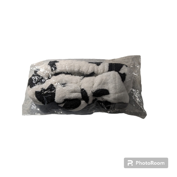 Makeup Hair Wrap Bowknot Design, Hairband. Black and White. - Picture 4 of 5